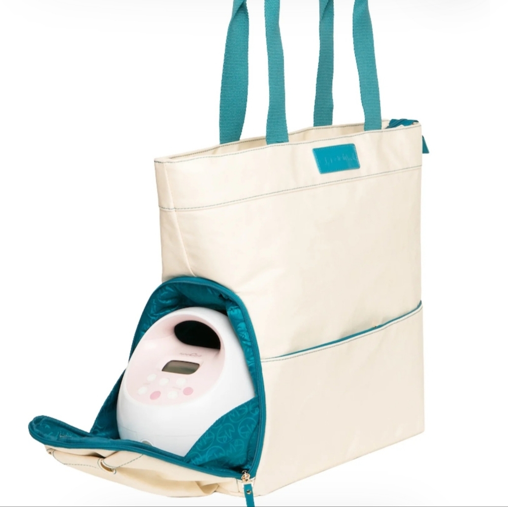 Sarah Wells Austin Pump Tote Bag In Cream,